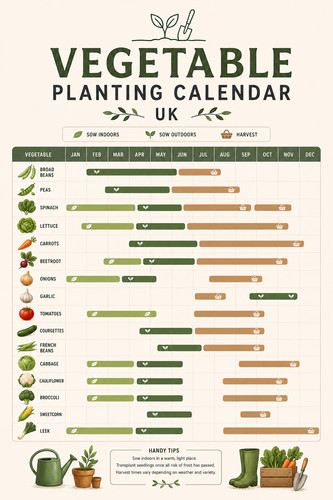Vegetable planting calendar - vegetable,