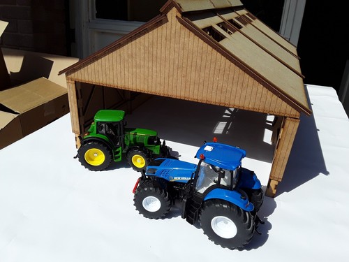 Laser cut scale barn - cut,