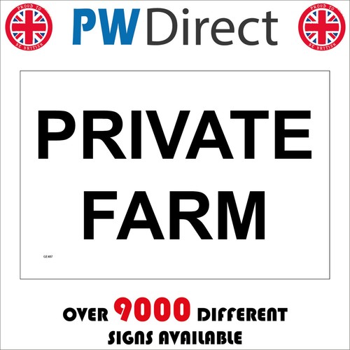 Sign private farm - sign,