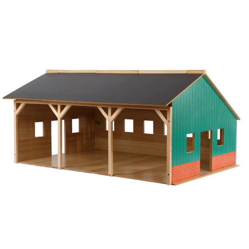 Kids globe wooden farm - globe, shed