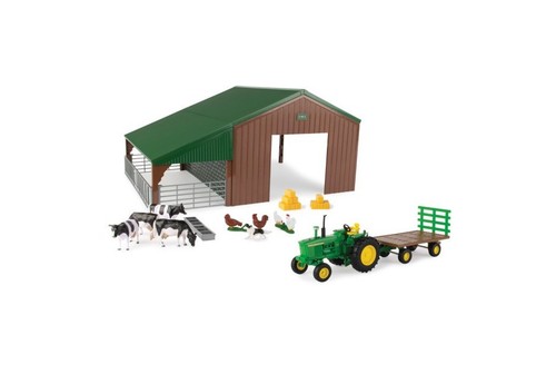 Britains 47024 farm - farm, building