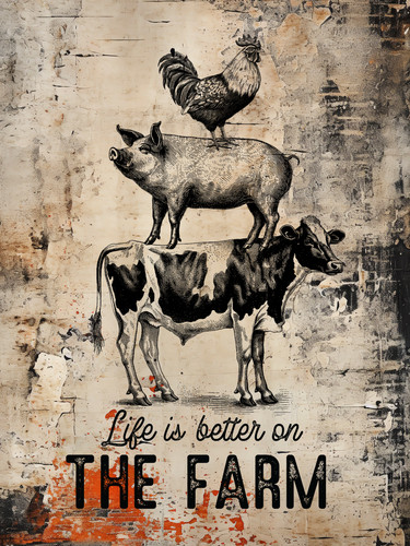 The farm vintage look - the,